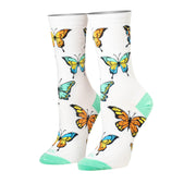 Butterfly Women's Crew Socks