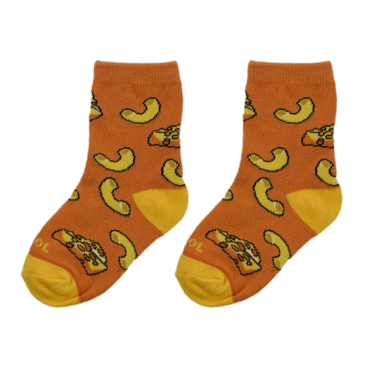 Mac N Cheesy Little Kids Crew Socks