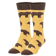 Grizzly Bear Men's Crew Socks