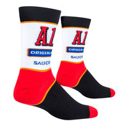 A1 Steak Sauce Men's Crew Socks