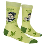 Guess Who's Stoned Men's Crew Socks