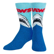 Jaws Fuzzy Women's Crew Socks