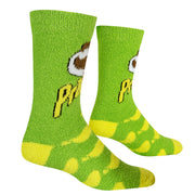 Pringles Sour Cream Fuzzy Women's Crew Socks