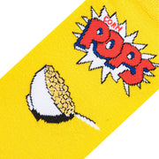 Corn Pops Cereal Bowls Men's Crew Socks