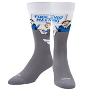 Fuck This Meeting Men's Crew Socks