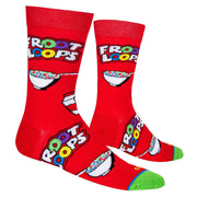 Froot Loops Cereal Bowl Men's Crew Socks