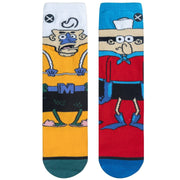 Mermaid Man & Barnacle Boy Big Kids Crew Socks