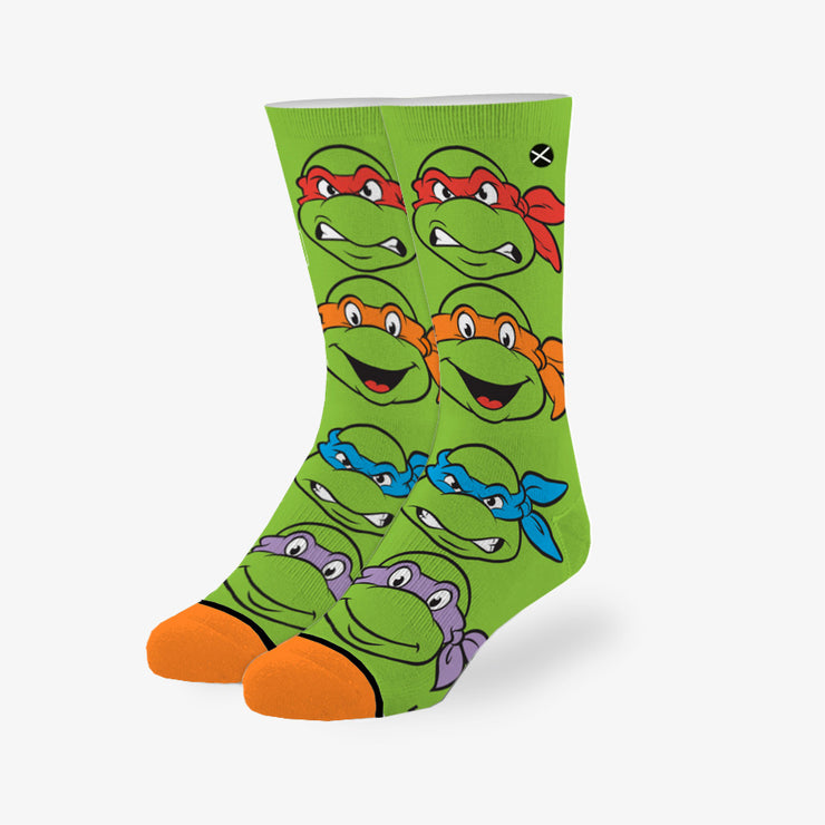 Turtle Boys Big Kids Crew Socks