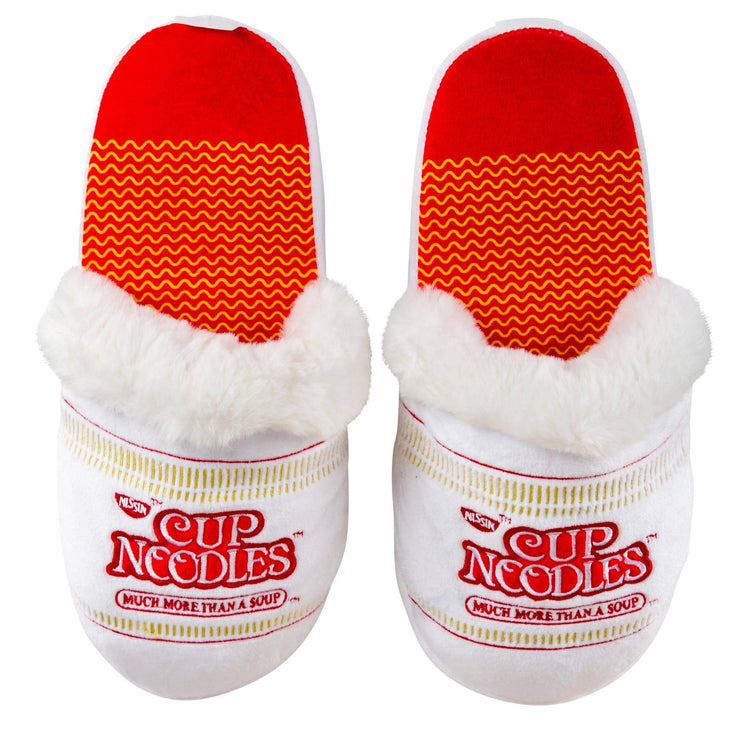 Cup Noodles Fuzzy Slip-On Slippers