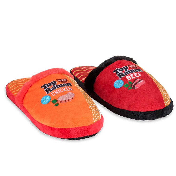 Top Ramen Fuzzy Slip-On Slippers