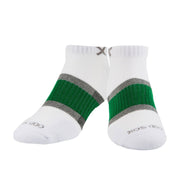 Basix Men Ankle 3 Stripe White Gray Green