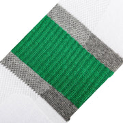 Basix Men Ankle 3 Stripe White Gray Green