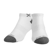 Basix Men Ankle Solid Core White Gray