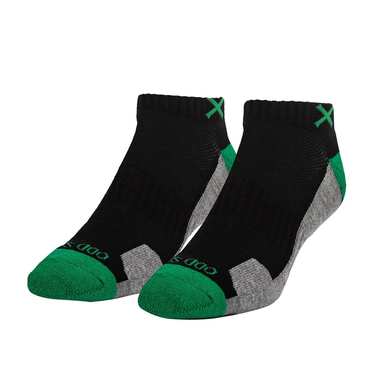 Basix Men Ankle 3 Block Staple Green Black Heather