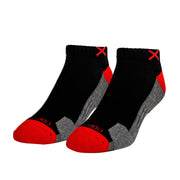 Basix Men Ankle 3 Block Staple Red Black Heather