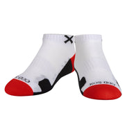 Basix Women Ankle 3 Block Staple Red White Black