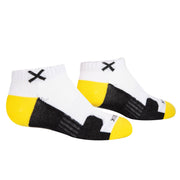 Basix Women Ankle 3 Block Staple Yellow White Black