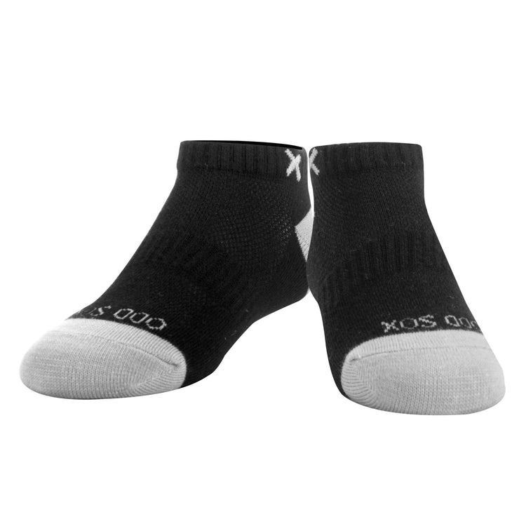 Basix Women Ankle Solid Core Black Gray