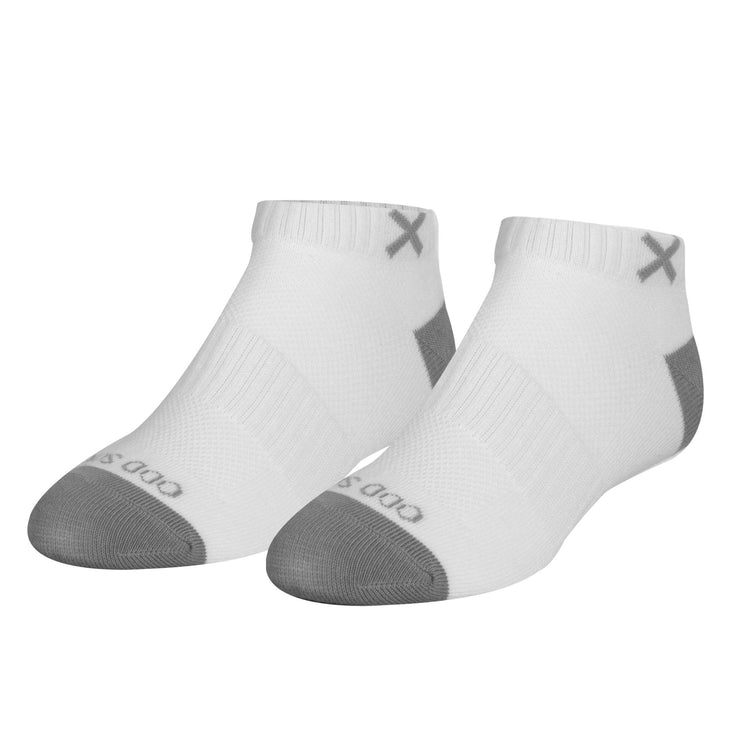 Basix Women Ankle Solid Core White Gray