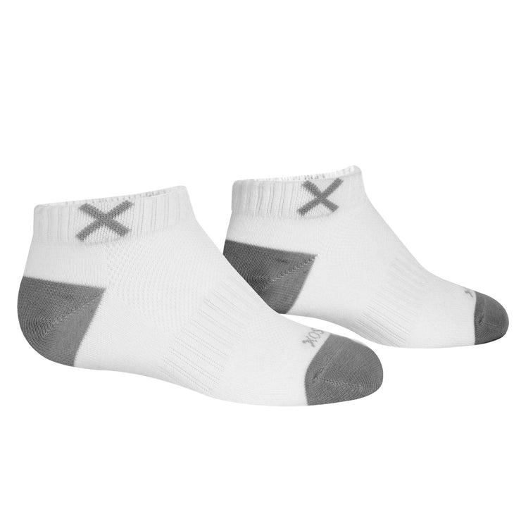 Basix Women Ankle Solid Core White Gray