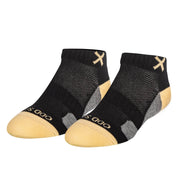 Basix Women Ankle 3 Block Pastel Black Cream Heather