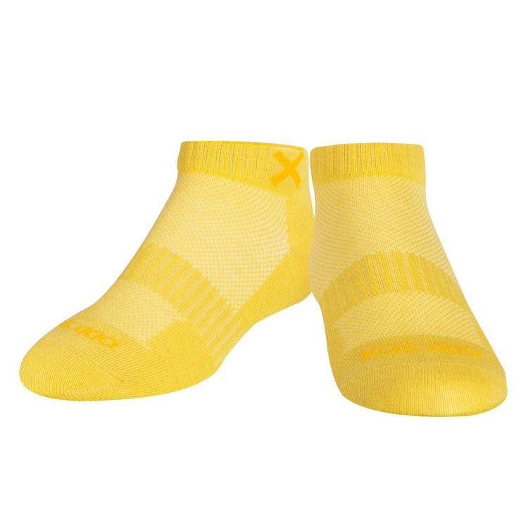 Basix Women Ankle Solid Yellow Heather