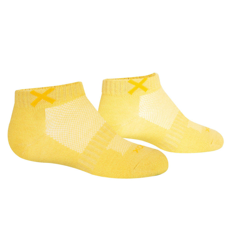 Basix Women Ankle Solid Yellow Heather