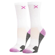 Purple White Heather Women's Crew Socks