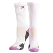 Purple White Heather Women's Crew Socks