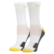 Yellow White Heather Women's Crew Socks