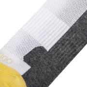 Yellow White Heather Women's Crew Socks