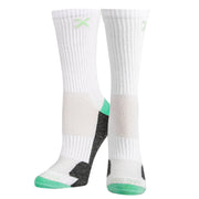 Mint White Heather Women's Crew Socks