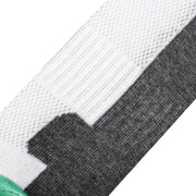 Mint White Heather Women's Crew Socks