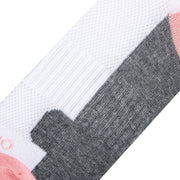 Pink White Heather Women's Crew Socks