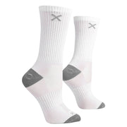 White Gray Women's Crew Socks