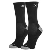 Black Gray Women's Crew Socks