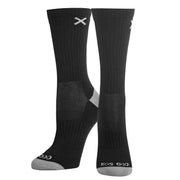 Black Gray Women's Crew Socks