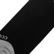 Black Gray Women's Crew Socks