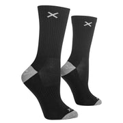 Black Gray Women's Crew Socks