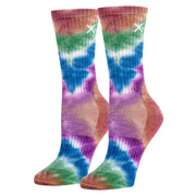 Basix Tie Dye Hippy Men's Crew Socks