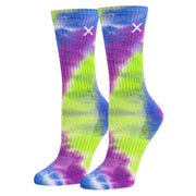 Tie Dye Far Out Women's Crew Socks