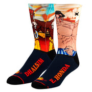 Dhalsim Vs E Honda Men's Crew Socks