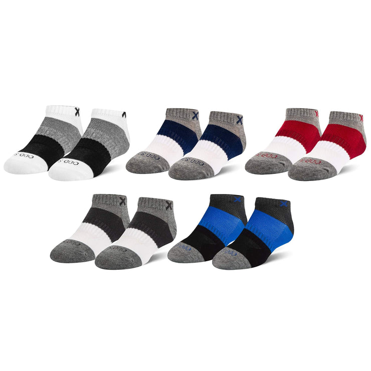 Block Striped Multi Big Kids Ankle Socks