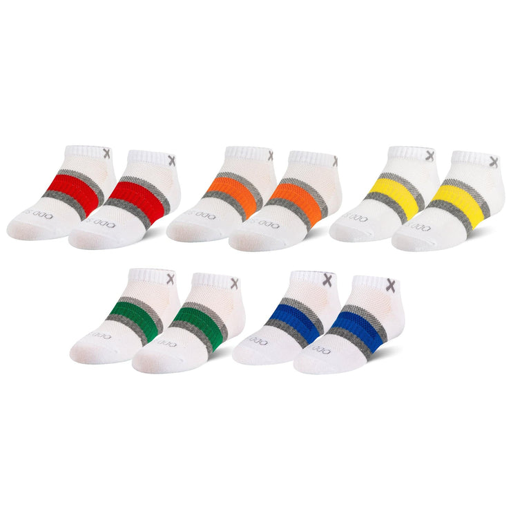 Basix Everyday Little Kids Ankle Socks (5 Pack)