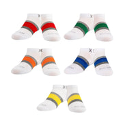 Stripes Multi-Color Big Kids Ankle Socks