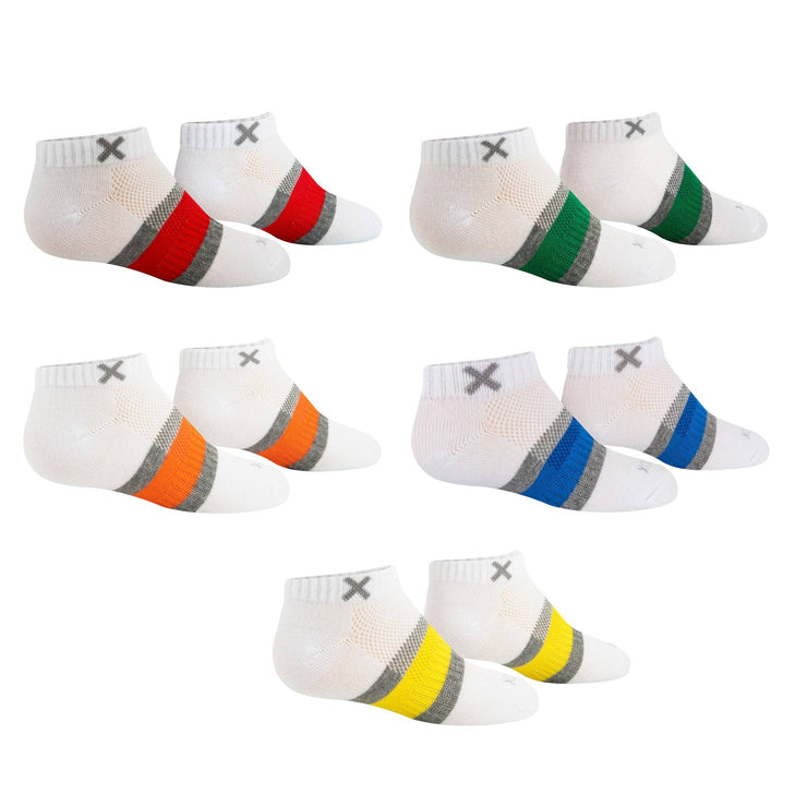 Stripes Multi-Color Big Kids Ankle Socks