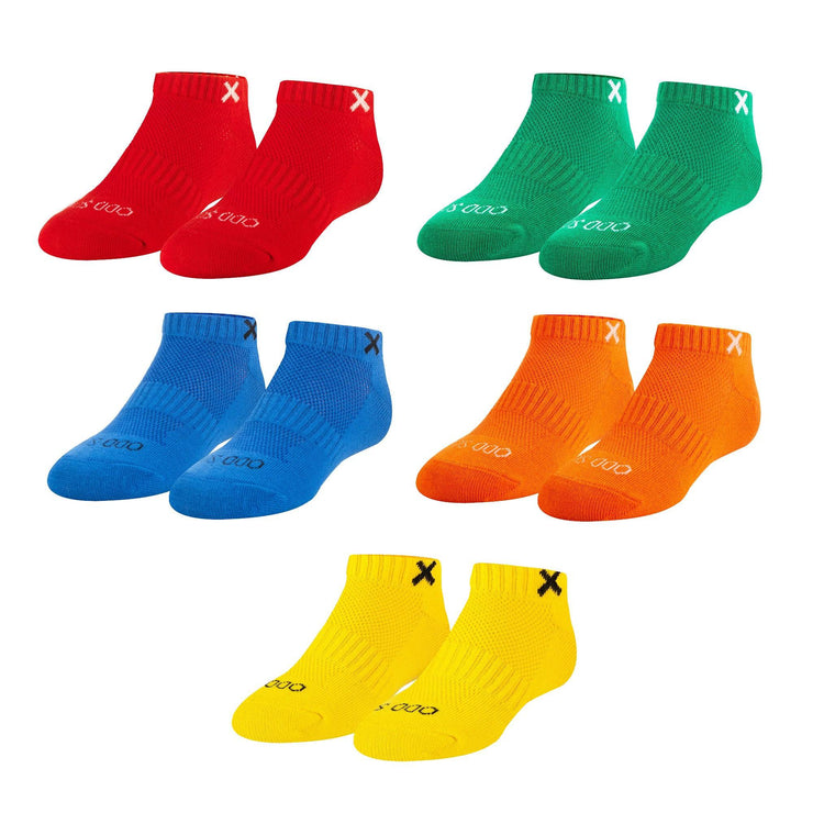 Solid Primary Colors Big Kids Ankle Socks