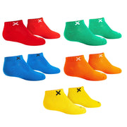 Solid Primary Colors Big Kids Ankle Socks