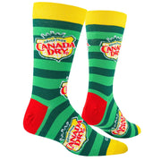 Canada Dry Stripes Men's Crew Socks