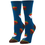 Chocolate Strawberries Women's Crew Socks